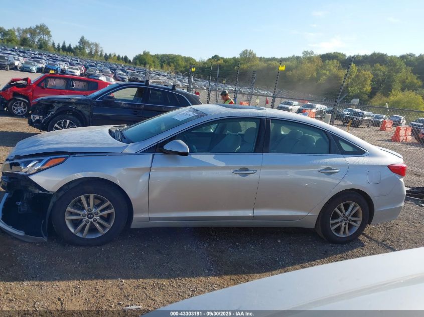 2017 Hyundai Sonata Se VIN: 5NPE24AF8HH539281 Lot: 43303191