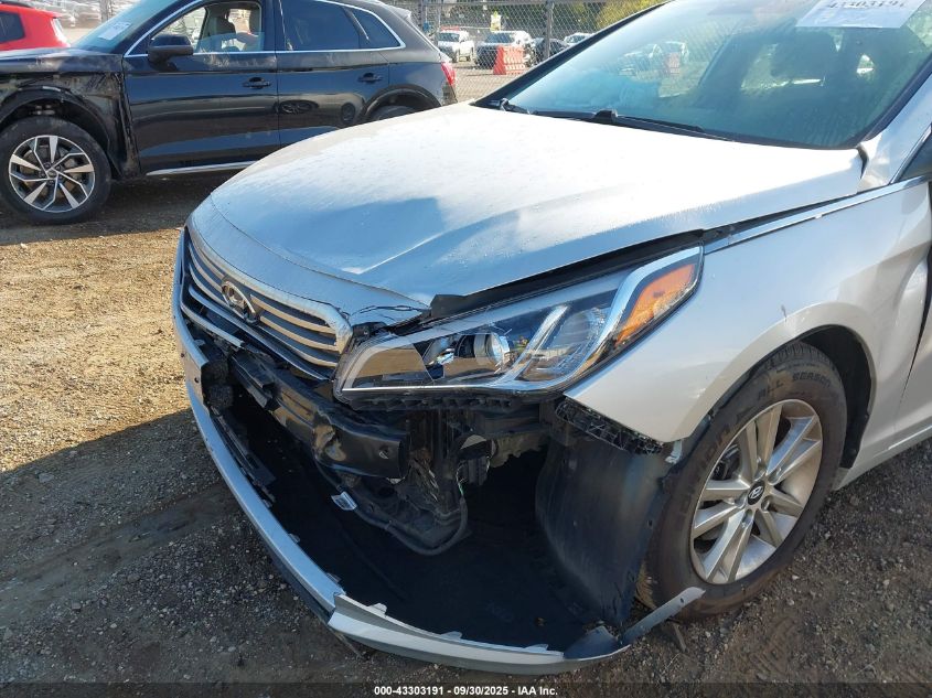 2017 Hyundai Sonata Se VIN: 5NPE24AF8HH539281 Lot: 43303191