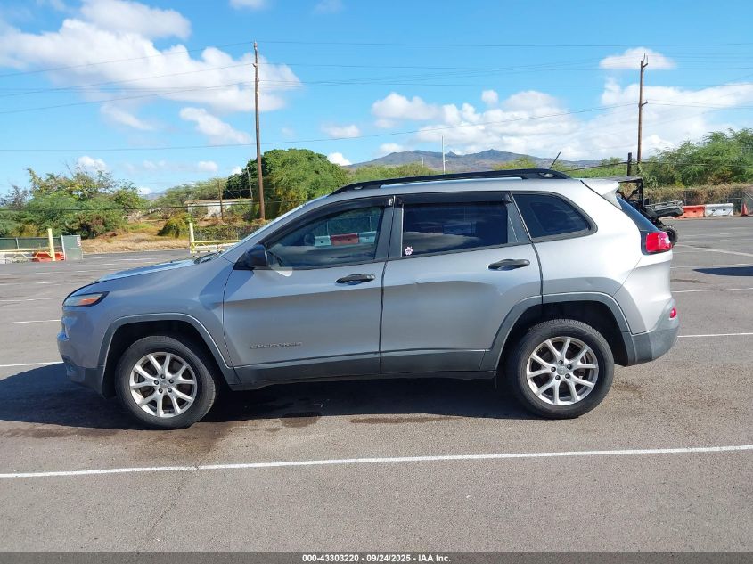 2016 Jeep Cherokee Sport VIN: 1C4PJLAB1GW107420 Lot: 43303220