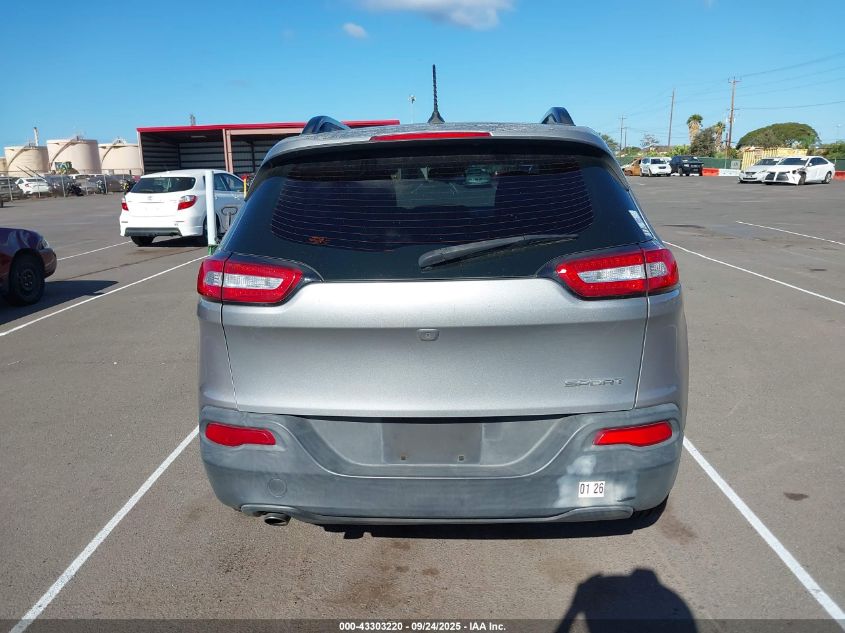 2016 Jeep Cherokee Sport VIN: 1C4PJLAB1GW107420 Lot: 43303220