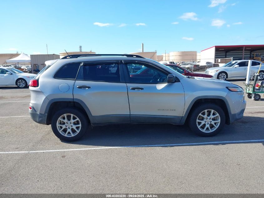 2016 Jeep Cherokee Sport VIN: 1C4PJLAB1GW107420 Lot: 43303220