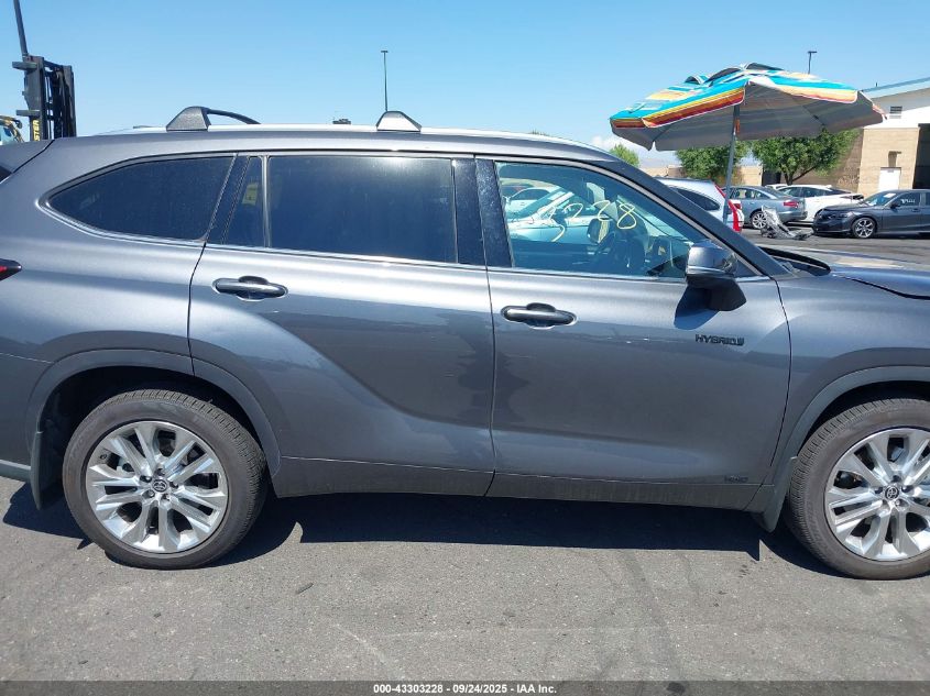 2021 Toyota Highlander Hybrid Limited VIN: 5TDXBRCH4MS534622 Lot: 43303228