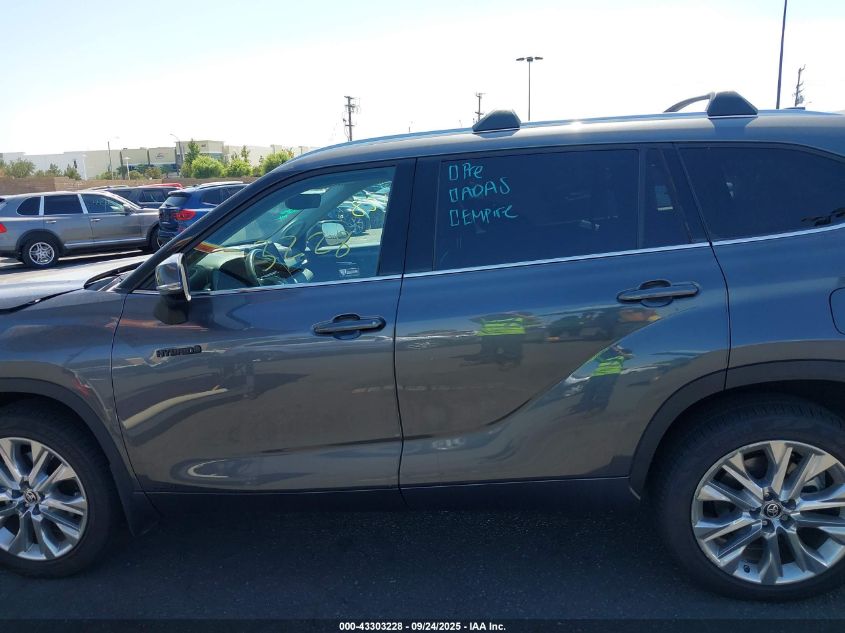 2021 Toyota Highlander Hybrid Limited VIN: 5TDXBRCH4MS534622 Lot: 43303228