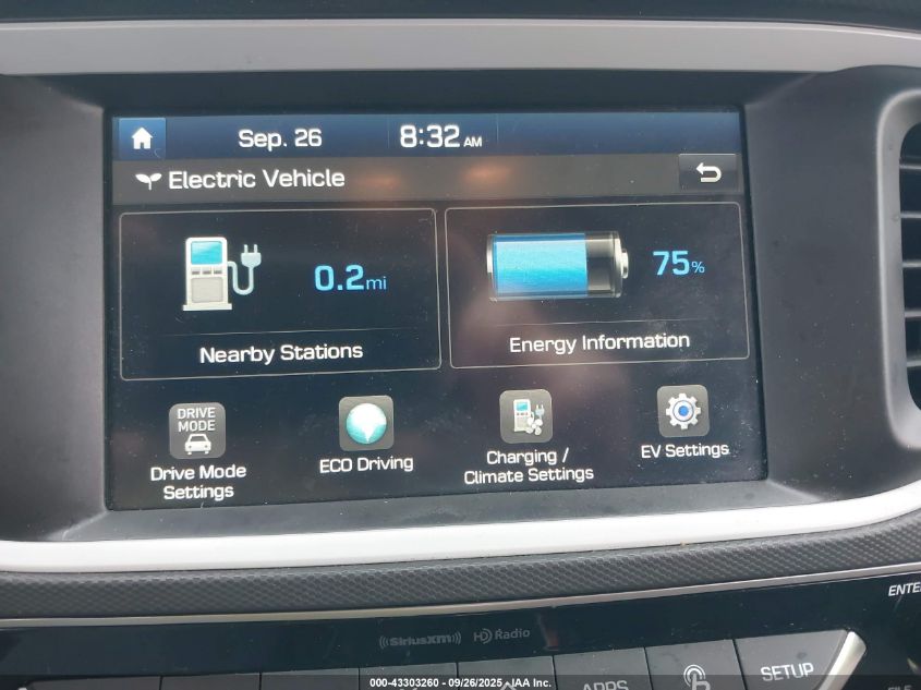 2019 Hyundai Ioniq Electric VIN: KMHC75LH3KU049904 Lot: 43303260