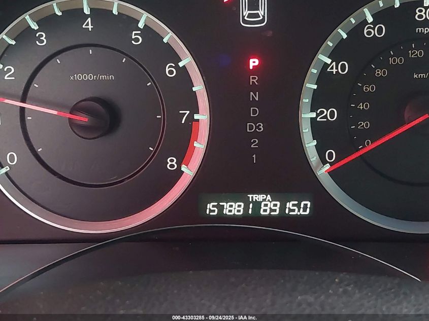 2010 Honda Accord 2.4 Ex-L VIN: 1HGCP2F81AA160175 Lot: 43303285