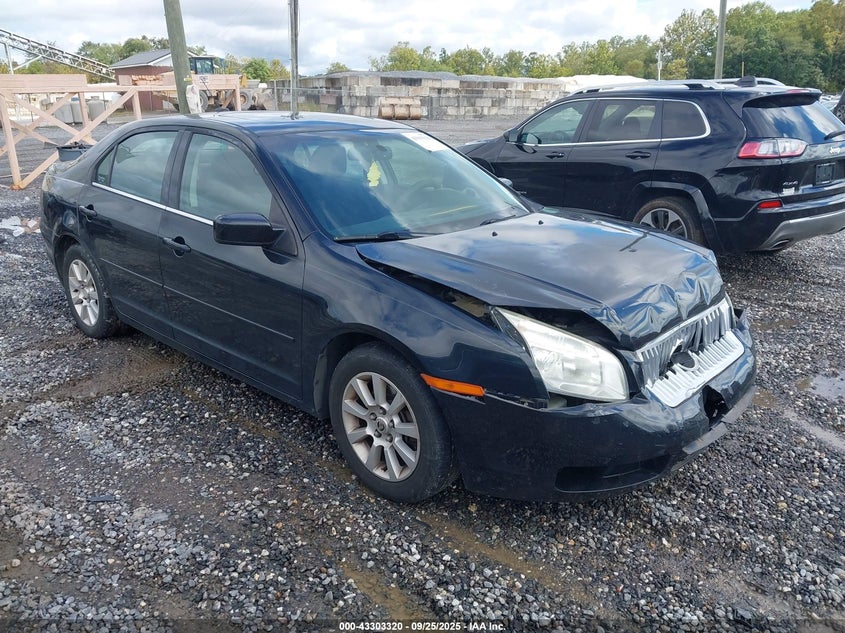 2009 Mercury Milan I4 black sedan gasoline 3MEHM07Z79R601428 photo #1