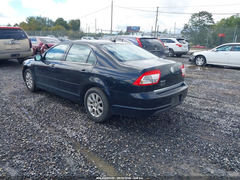 2009 Mercury Milan I4 black sedan gasoline 3MEHM07Z79R601428 photo #4