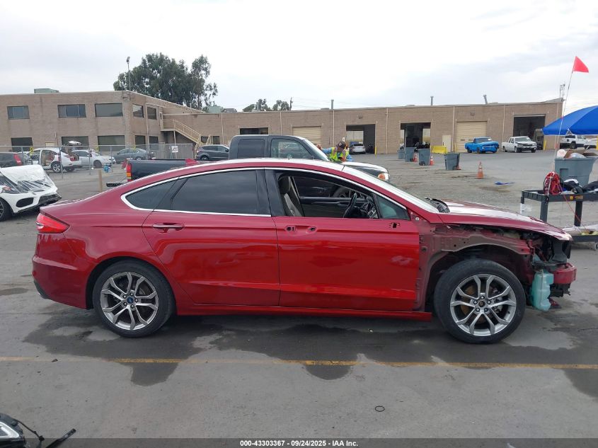 2019 Ford Fusion Sel VIN: 3FA6P0CD0KR257222 Lot: 43303367