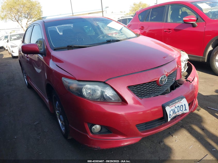 1NXBU40E59Z080882 2009 Toyota Corolla S auction photo 1