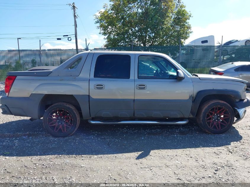 2002 Chevrolet Avalanche 1500 VIN: 3GNEK13T52G221546 Lot: 43303410
