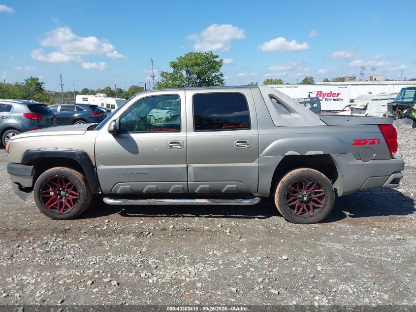 2002 Chevrolet Avalanche 1500 VIN: 3GNEK13T52G221546 Lot: 43303410