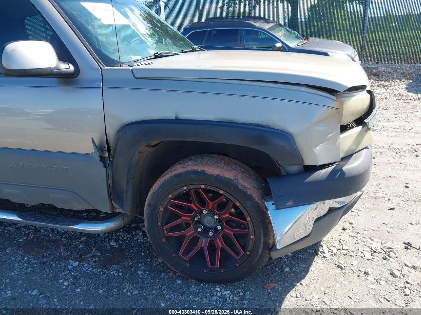 2002 Chevrolet Avalanche 1500 VIN: 3GNEK13T52G221546 Lot: 43303410
