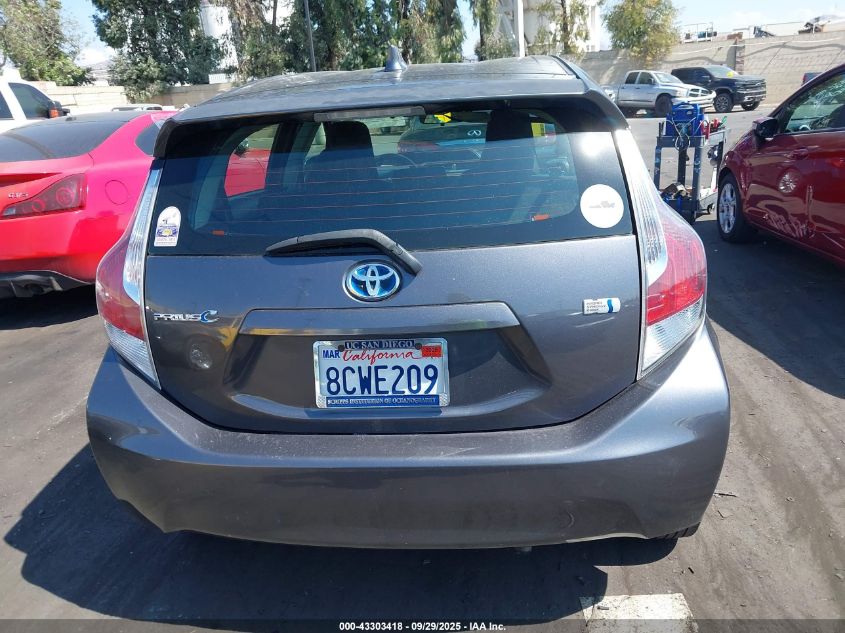 2016 Toyota Prius C One VIN: JTDKDTB36G1126552 Lot: 43303418