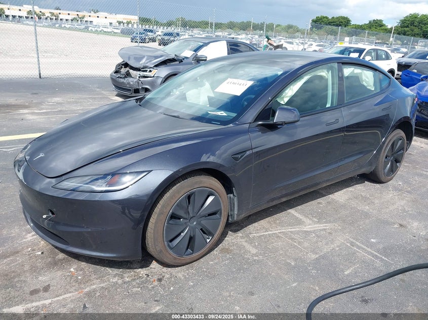 2025 Tesla Model 3 Long Range Rear-Wheel Drive grey sedan electric 5YJ3E1EAXSF993470 photo #3