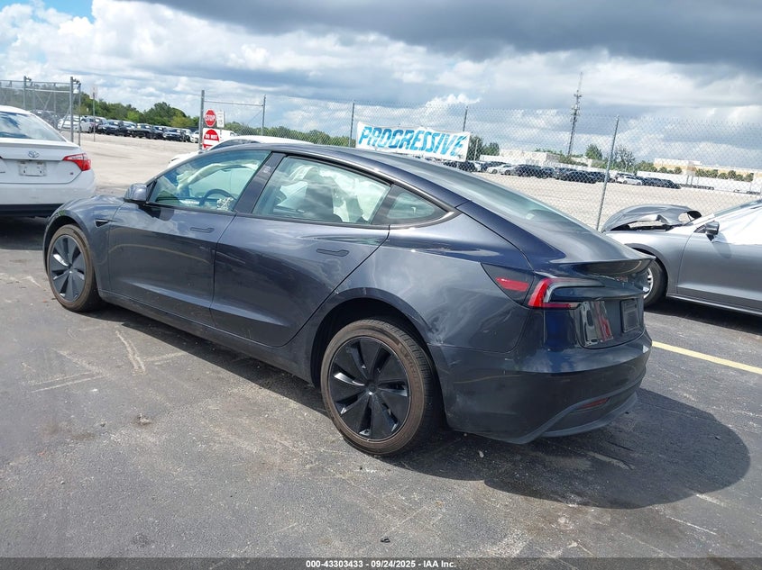 2025 Tesla Model 3 Long Range Rear-Wheel Drive grey sedan electric 5YJ3E1EAXSF993470 photo #4