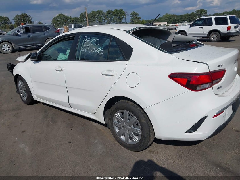Vin: 3kpa24adxpe518500, lot: 43798066, kia rio lx 20233