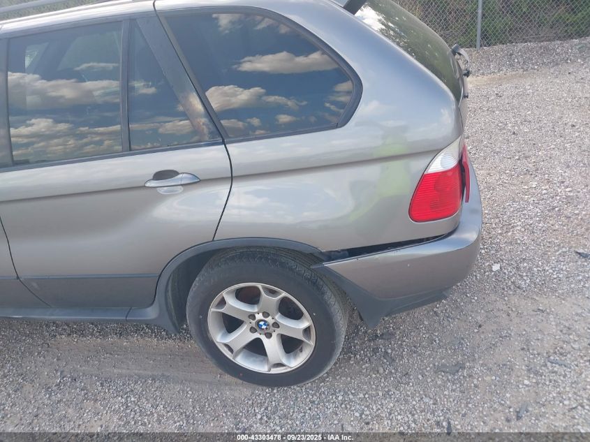 2005 BMW X5 3.0I VIN: 5UXFA13565LY03856 Lot: 43303478