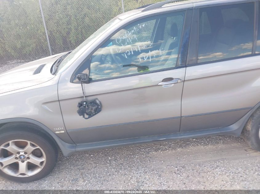 2005 BMW X5 3.0I VIN: 5UXFA13565LY03856 Lot: 43303478