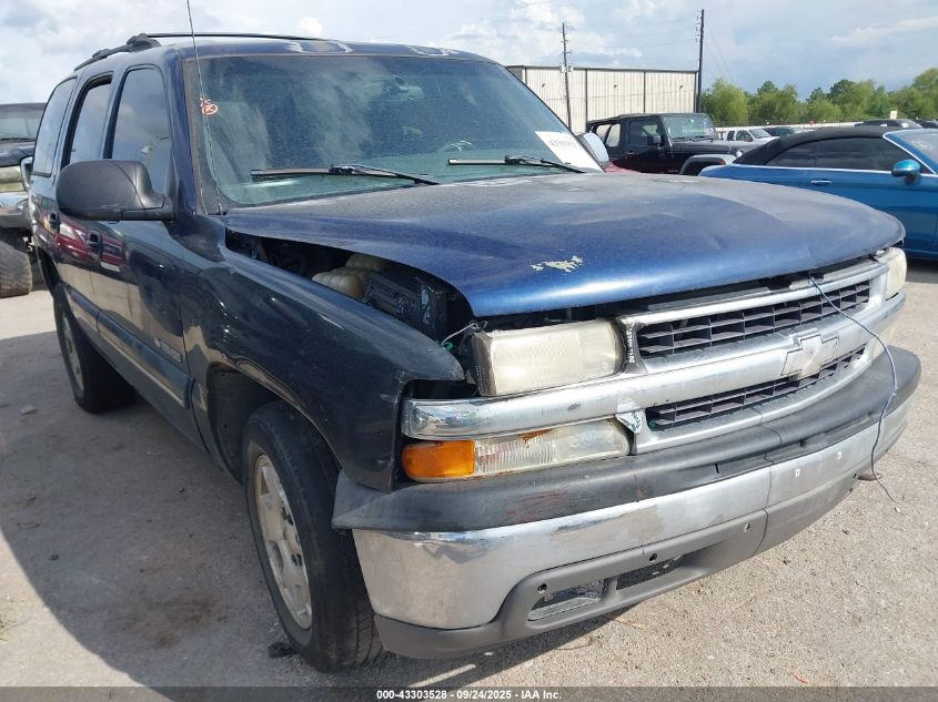2001 Chevrolet Tahoe Ls VIN: 1GNEK13TX1J261330 Lot: 43303528
