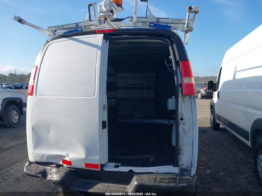 2015 Chevrolet Express 2500 Work Van VIN: 1GCWGFCFXF1160155 Lot: 43303571