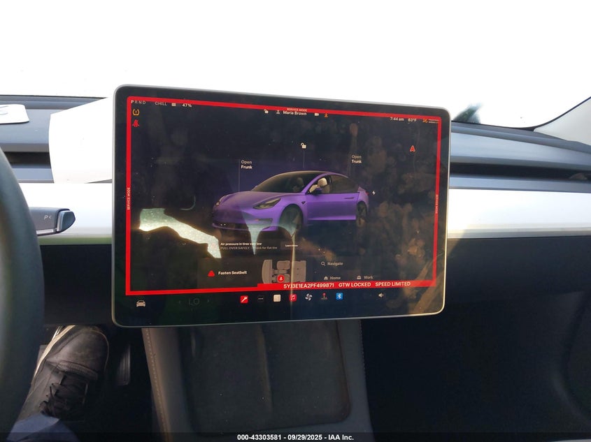 2023 Tesla Model 3 Rear-Wheel Drive VIN: 5YJ3E1EA2PF499871 Lot: 43303581