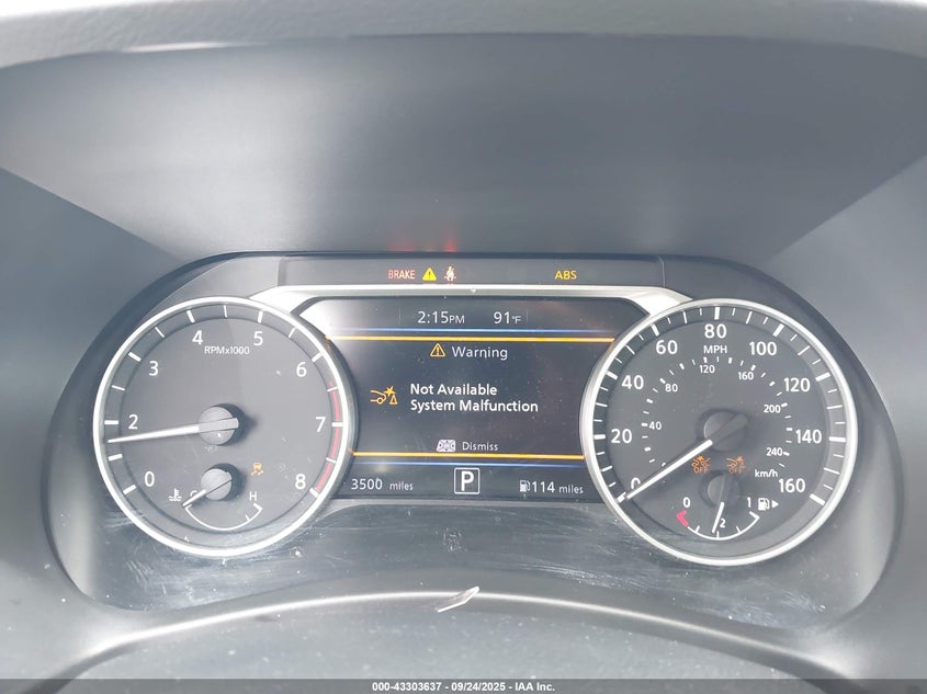 2025 Nissan Sentra Sv VIN: 3N1AB8CV5SY375771 Lot: 43303637