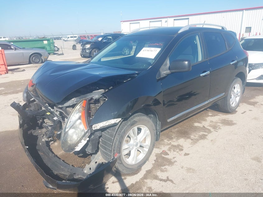 2015 Nissan Rogue Select S black other gasoline JN8AS5MV9FW766496 photo #3