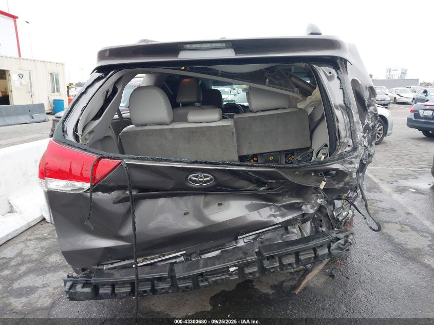 2013 Toyota Sienna Xle V6 8 Passenger VIN: 5TDYK3DC6DS320946 Lot: 43303680