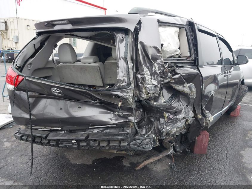 2013 Toyota Sienna Xle V6 8 Passenger VIN: 5TDYK3DC6DS320946 Lot: 43303680