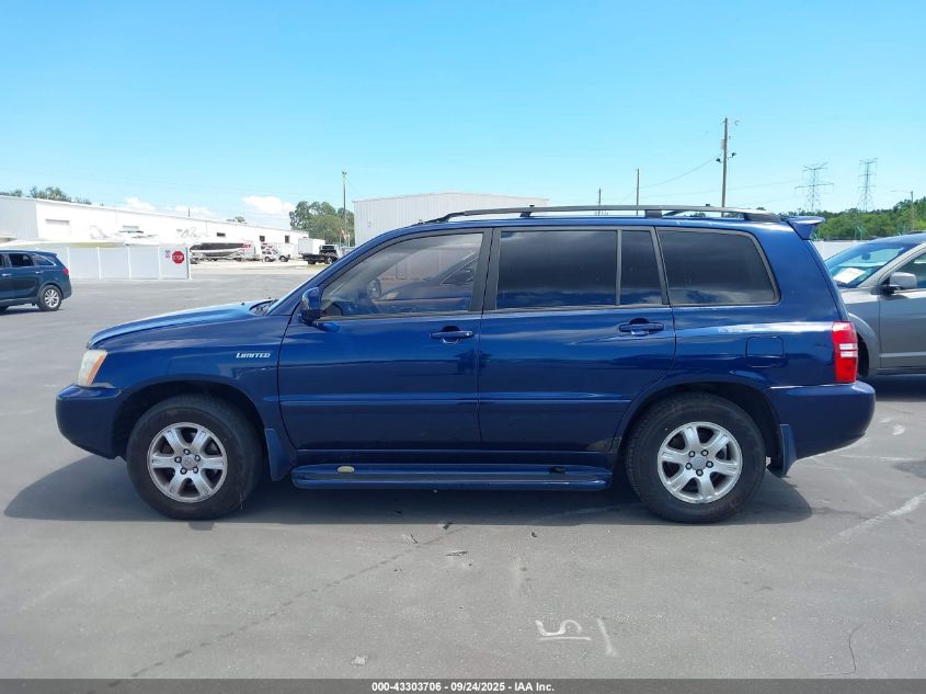 2003 Toyota Highlander Limited V6 VIN: JTEGF21A530101423 Lot: 43303706