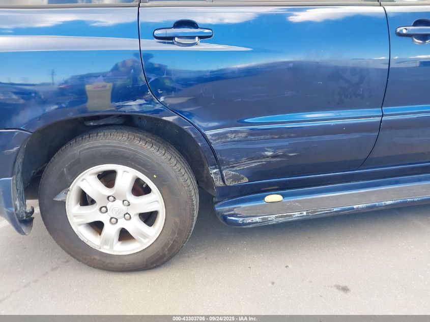 2003 Toyota Highlander Limited V6 VIN: JTEGF21A530101423 Lot: 43303706