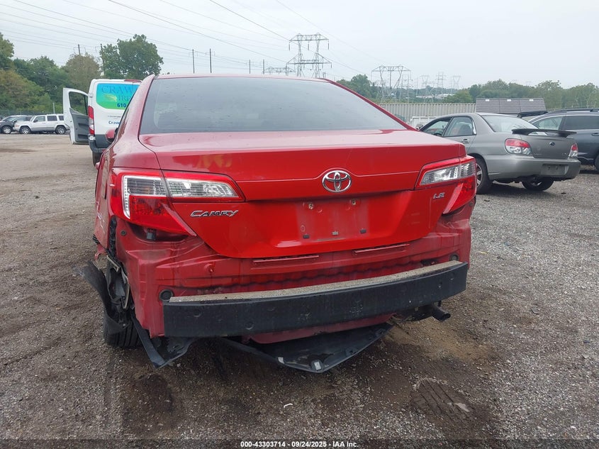 2012 Toyota Camry Le VIN: 4T1BF1FK0CU600709 Lot: 43303714