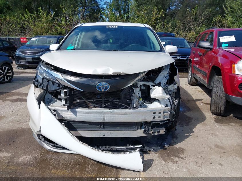 2021 Toyota Sienna Le VIN: 5TDKRKEC0MS045181 Lot: 43303803