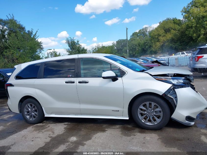 2021 Toyota Sienna Le VIN: 5TDKRKEC0MS045181 Lot: 43303803