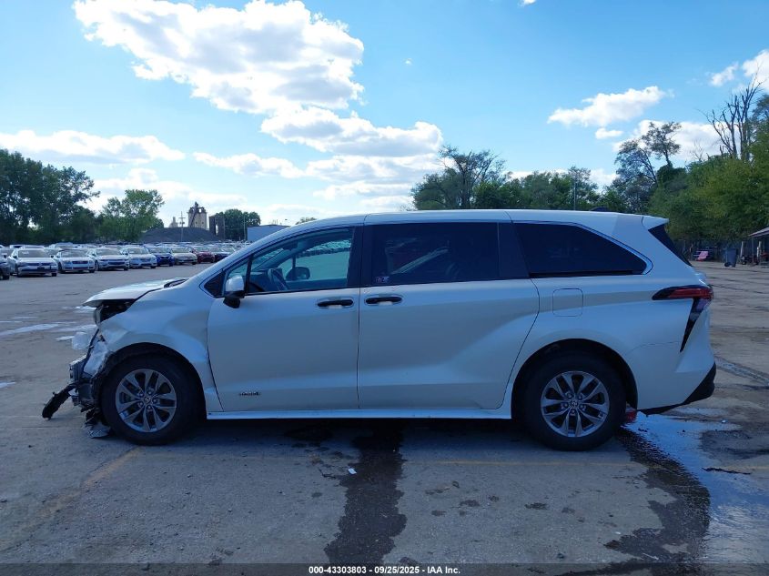 2021 Toyota Sienna Le VIN: 5TDKRKEC0MS045181 Lot: 43303803