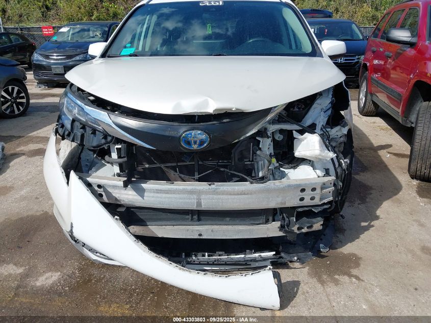 2021 Toyota Sienna Le VIN: 5TDKRKEC0MS045181 Lot: 43303803