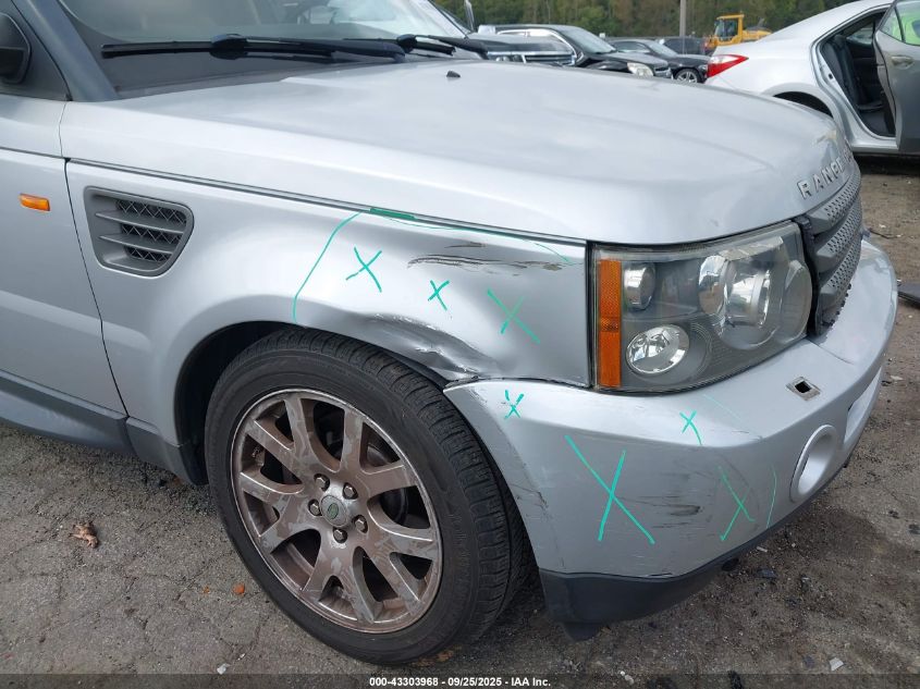 2008 Land Rover Range Rover Sport Hse VIN: SALSK25468A125867 Lot: 43303968