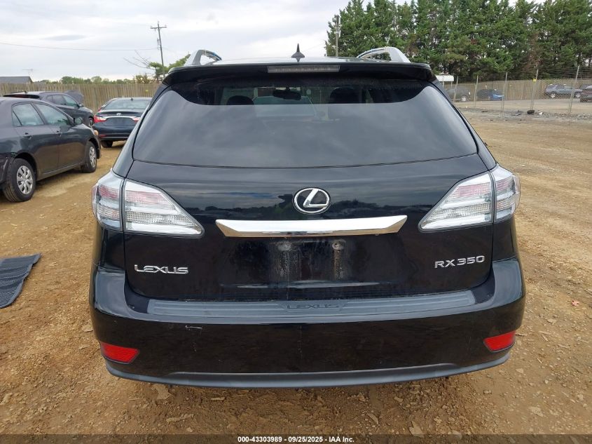 2010 Lexus Rx 350 VIN: 2T2BK1BAXAC039647 Lot: 43303989