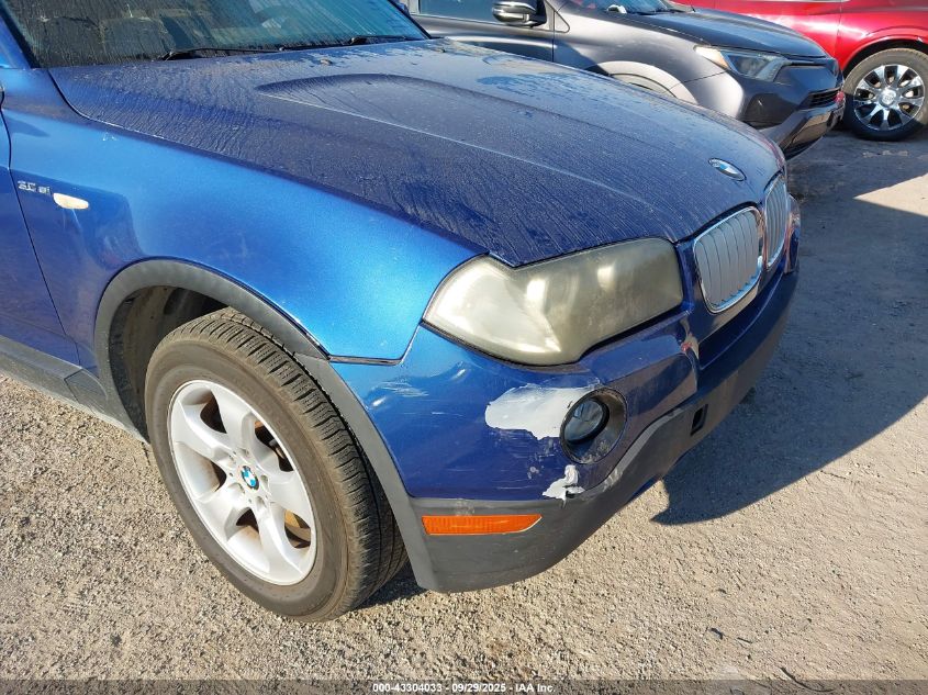 2007 BMW X3 3.0Si VIN: WBXPC93457WF15033 Lot: 43304033