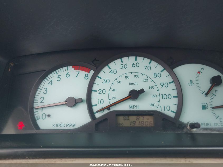 2004 Toyota Corolla Le VIN: 1NXBR32E04Z326254 Lot: 43304039