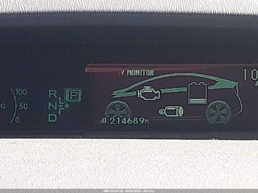 2011 Toyota Prius Four VIN: JTDKN3DU6B1366406 Lot: 43304138