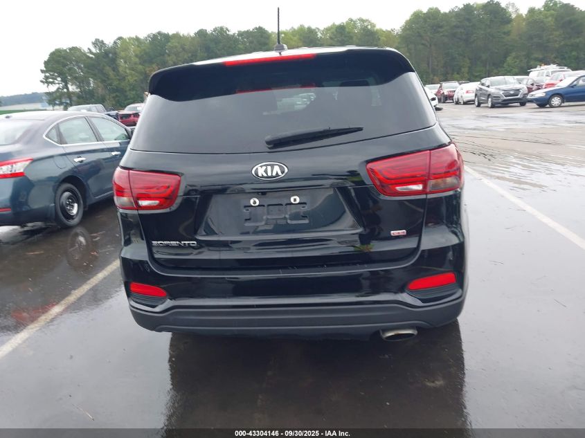 2019 Kia Sorento 2.4L Lx VIN: 5XYPG4A30KG569597 Lot: 43304146