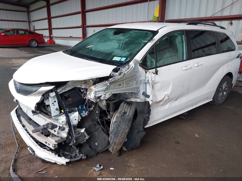 2022 Toyota Sienna Le VIN: 5TDKRKEC4NS078797 Lot: 43304194