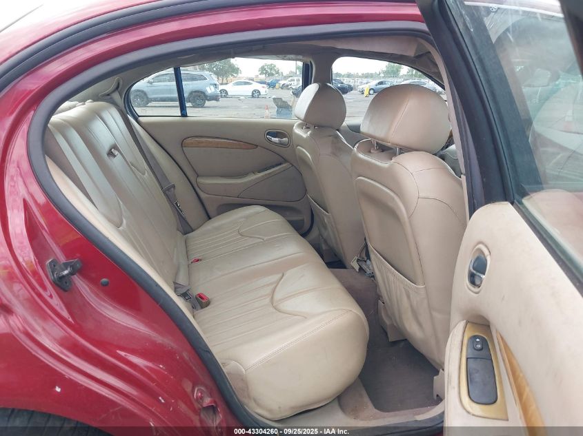 2000 Jaguar S-Type 3.0L V6 VIN: SAJDA01C4YFL63404 Lot: 43304260