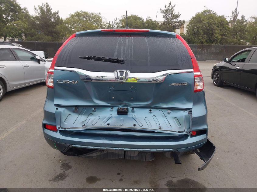2015 Honda Cr-V Ex VIN: 5J6RM4H5XFL003170 Lot: 43304290
