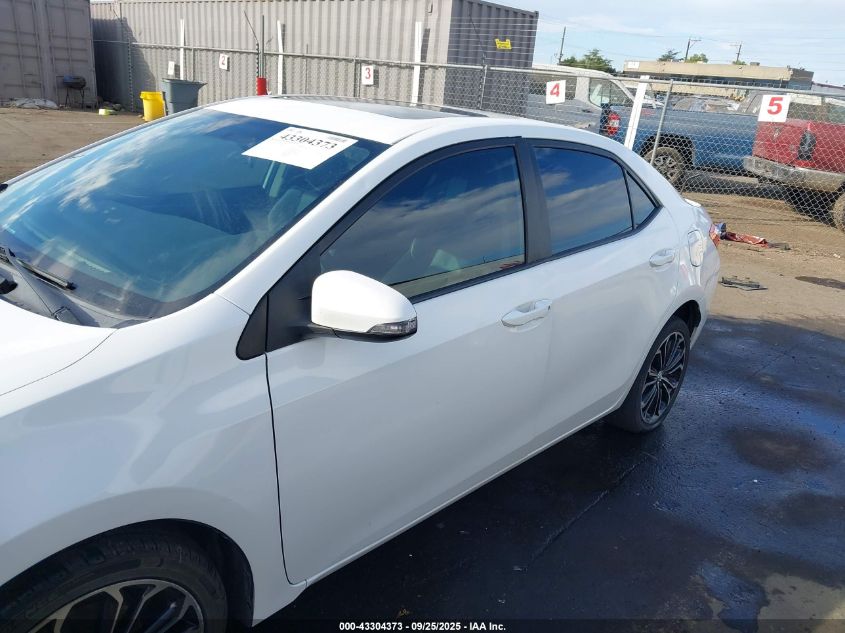 2016 Toyota Corolla S Plus VIN: 5YFBURHEXGP377873 Lot: 43304373