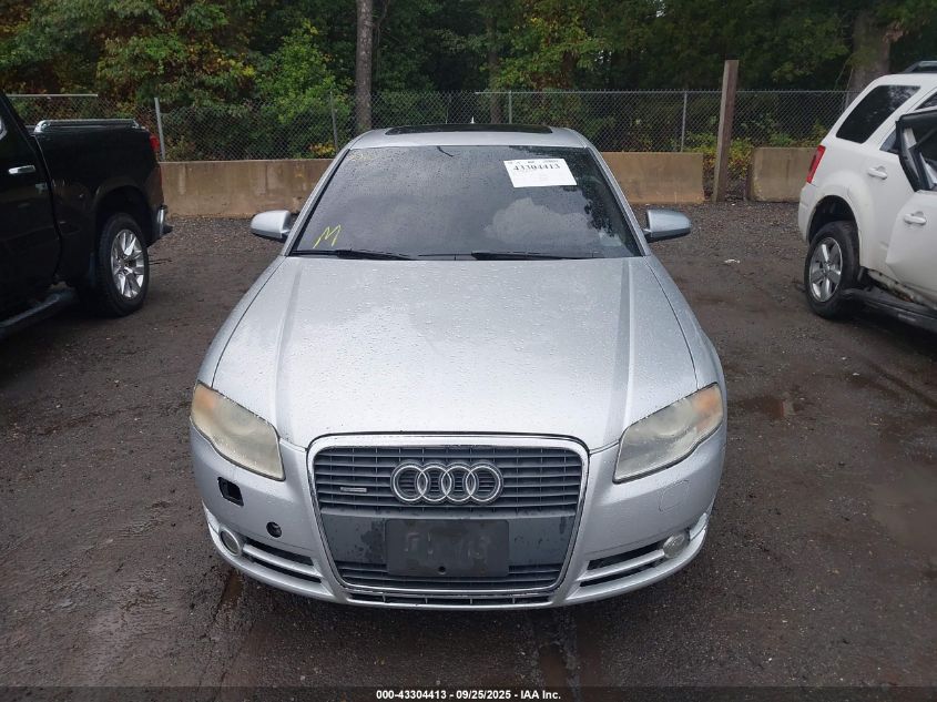 2007 Audi A4 2.0T VIN: WAUDF78E87A063518 Lot: 43304413