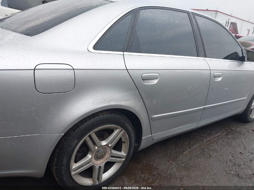 2007 Audi A4 2.0T VIN: WAUDF78E87A063518 Lot: 43304413