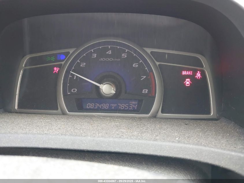 2008 Honda Civic Ex VIN: 1HGFA15878L099374 Lot: 43304567