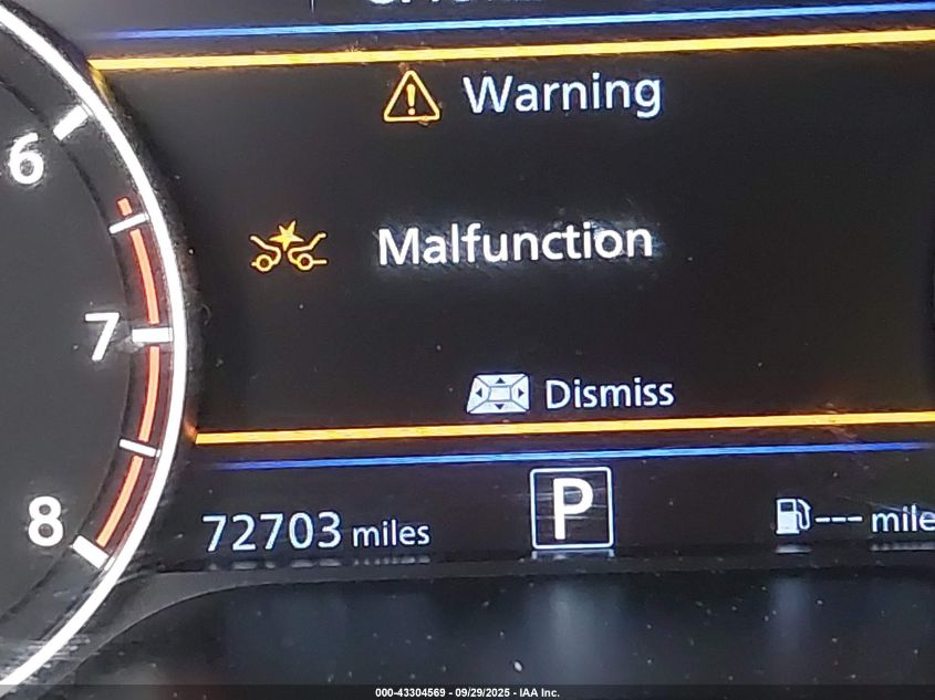 2022 Nissan Altima Sv Fwd VIN: 1N4BL4DV8NN303315 Lot: 43304569